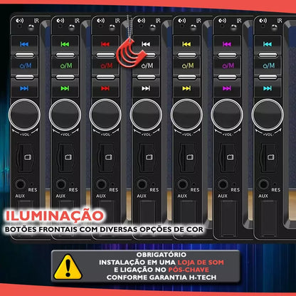 Multimidia Mp5 7 polegadas 2din Usb Bluetooth Controle H-tech HT-5023