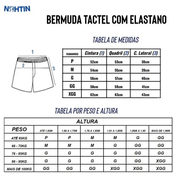 Short Tactel com elastano